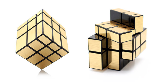 mirror zlatna cube